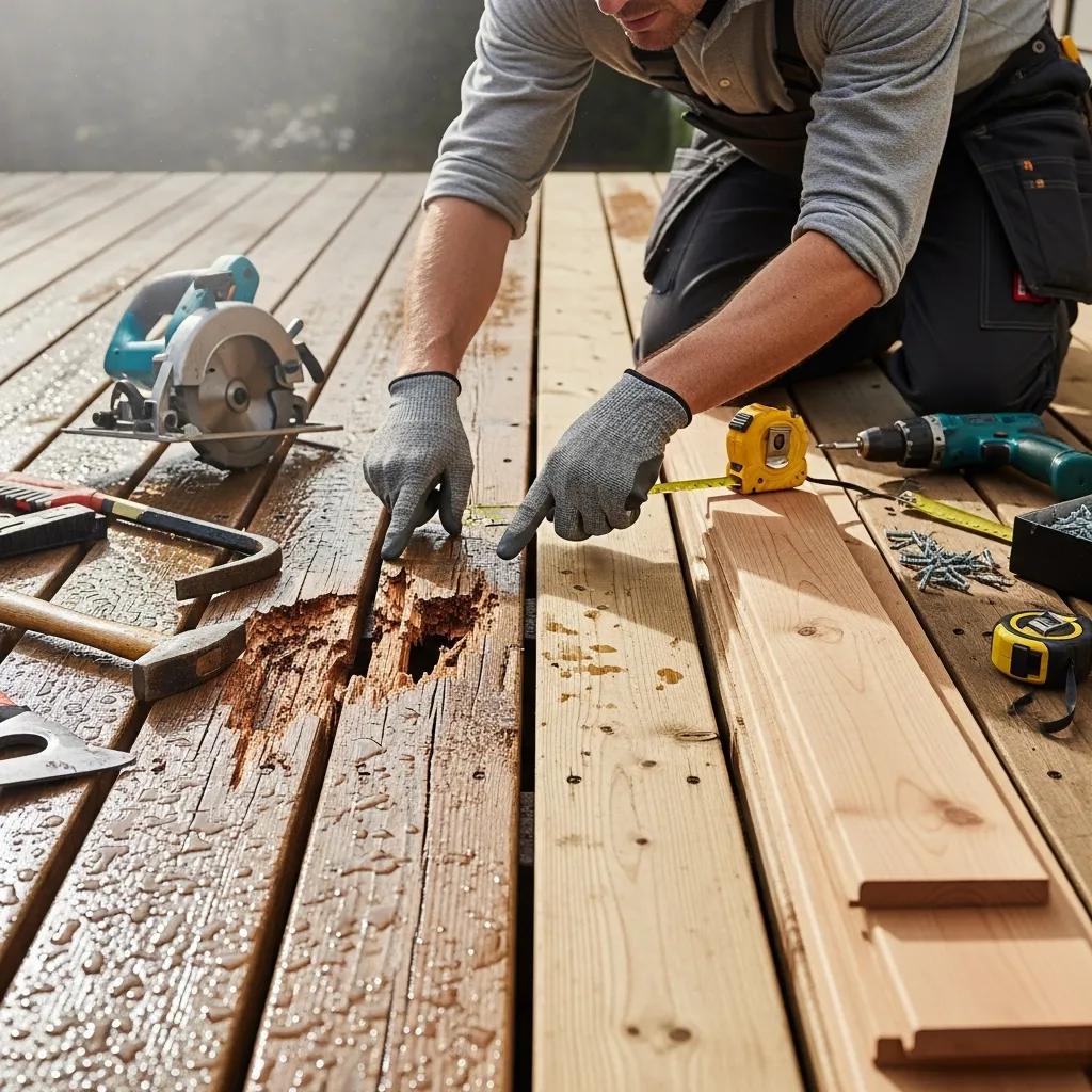 Affordable deck replacement project featuring upgraded composite decking and modern railings in Bergen County NJ